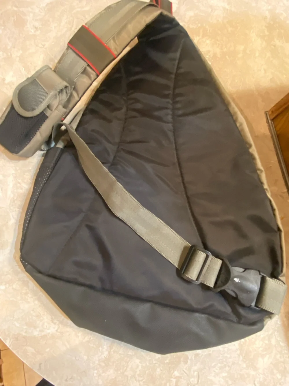 Old Navy Olive and Black Sling Backpack